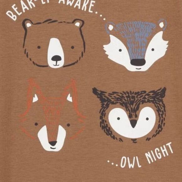 Carters 4 Pc Pajama Set — Woodland Creatures - Picture 5 of 9